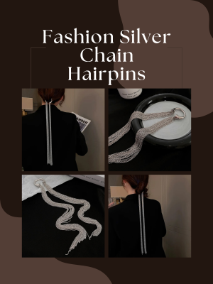 Fashion Silver Chain Hairpins